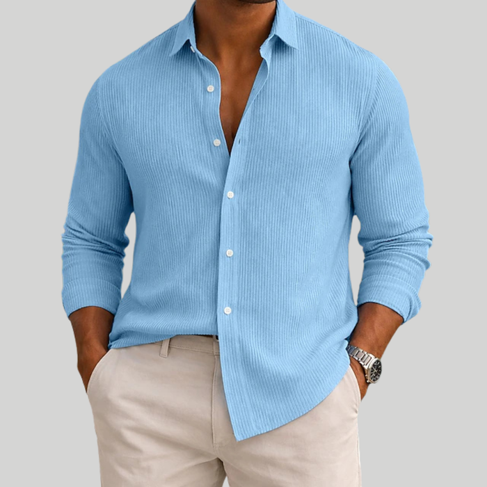 RIBBED SUMMER SHIRT FOR MEN