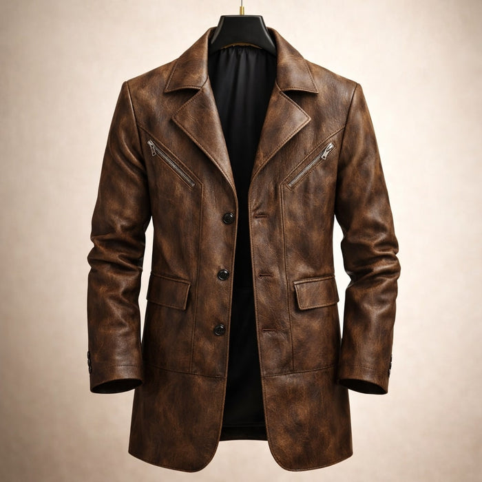 STRUCTURED PANEL JACKET FOR MEN