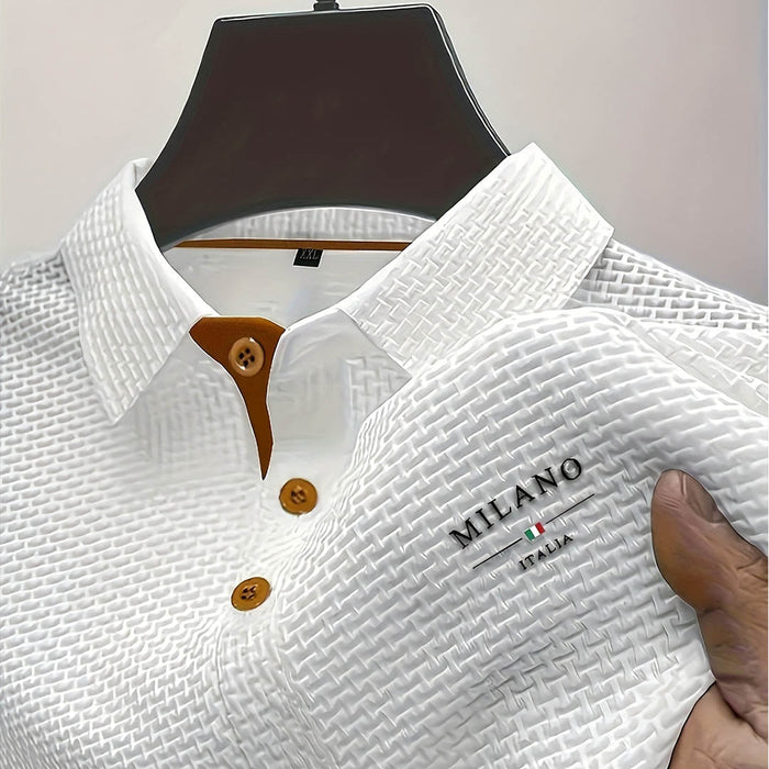 TEXTURED POLO SHIRT FOR MEN