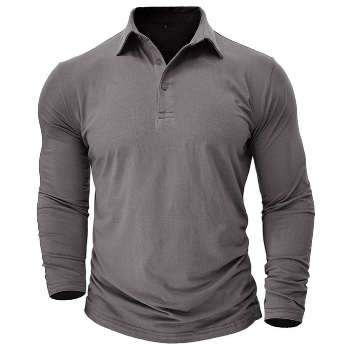 Drayce | Muscle Fit Long Sleeve Polo