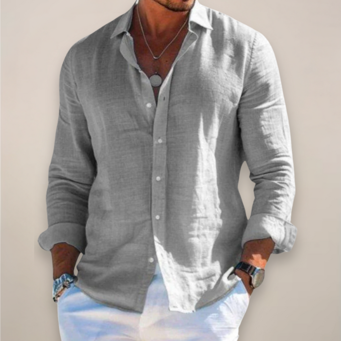 LINEN BUTTON SHIRT FOR MEN