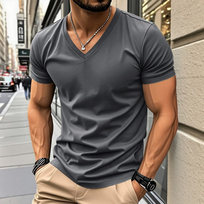 V NECK TEE FOR MEN
