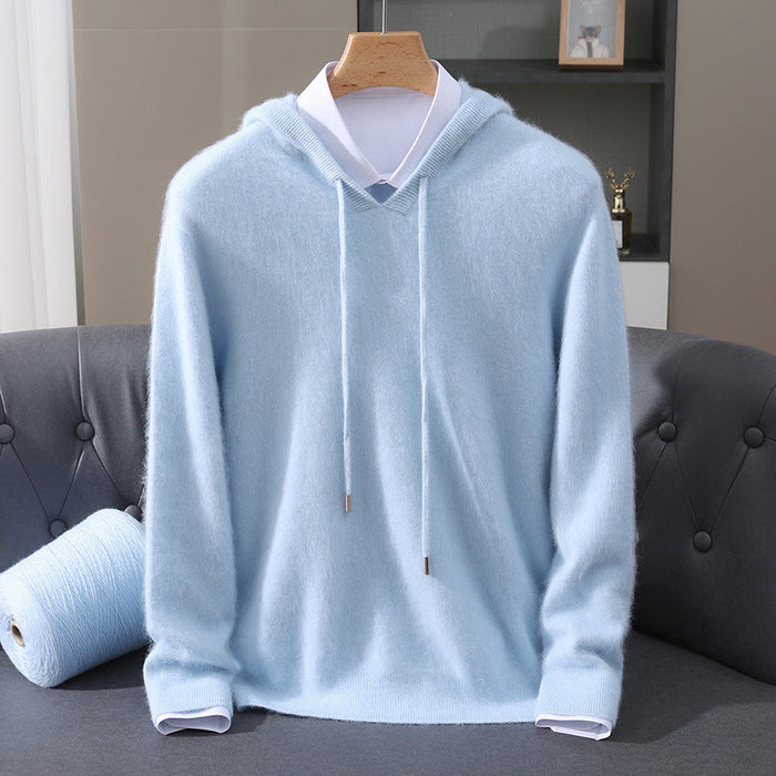 WOOL BLEND HOODIE FOR MEN