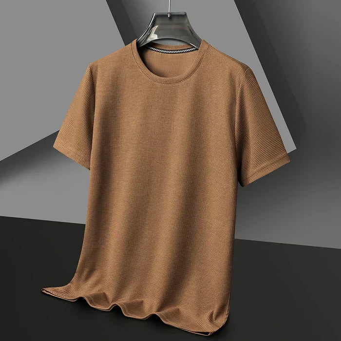 WAFFLE KNIT T-SHIRT FOR MEN