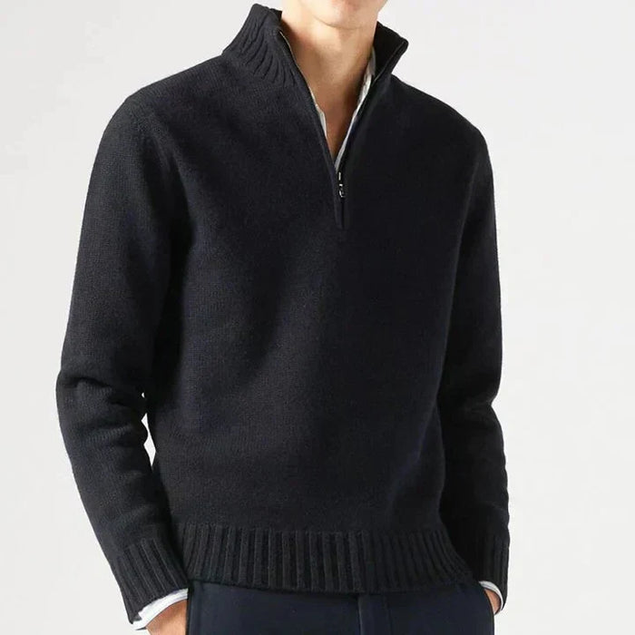 Lucio | Elegant half-zip sweater