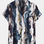 Ink Abstract Print Shirt