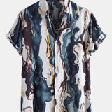 Ink Abstract Print Shirt