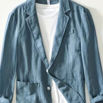 LAPEL COTTON JACKET FOR MEN