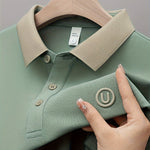 EMBROIDERED LAPEL SHIRT FOR MEN