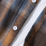Regular Fit Contrast Hooded Plaid Shirts