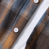 Regular Fit Contrast Hooded Plaid Shirts