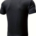 TEXTURED CREW NECK SHIRT FOR MEN