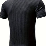 TEXTURED CREW NECK SHIRT FOR MEN