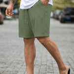 DRAWSTRING WOVEN SHORTS FOR MEN