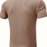 TEXTURED CREW NECK SHIRT FOR MEN