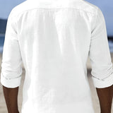 LOOSE STAND COLLAR SHIRT FOR MEN