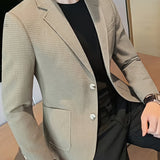 LAPEL KNIT BLAZER FOR MEN