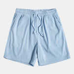 Short-Sleeved Corduroy Shirt & Shorts Set
