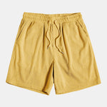Short-Sleeved Corduroy Shirt & Shorts Set