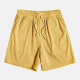 Short-Sleeved Corduroy Shirt & Shorts Set