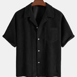 Short Sleeve Corduroy Boxy Shirt & Corduroy Shorts Set