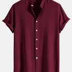 Linen and Rayon Blend Shirt & Linen Cotton Blend 11" Shorts Set