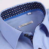 Long Sleeve Contrast Dress Shirt