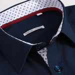 Long Sleeve Contrast Dress Shirt