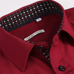 Long Sleeve Contrast Dress Shirt