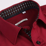 Long Sleeve Contrast Dress Shirt