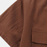 Button Up Shirt with Patch Pockets