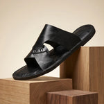 Thorne Genuine Leather Slide Sandals