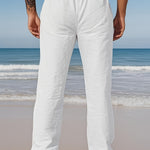 STRAIGHT LINEN TROUSERS FOR MEN