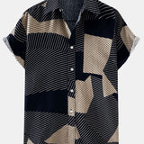Line Geometry Print Shirt