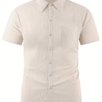 LAPEL LINEN SHIRT FOR MEN