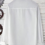 LINEN BLEND BUTTON SHIRT FOR MEN