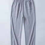 2 in 1 Waffle Notched Collar Sweatshirt & Waffle Pleated Pintuck Pants Set