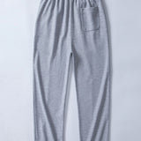 2 in 1 Waffle Notched Collar Sweatshirt & Waffle Pleated Pintuck Pants Set