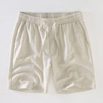 Linen Rayon Blend Shirt & Linen Drawstring Shorts Set
