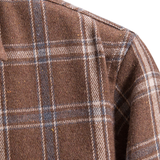 Long Sleeve Plaid Shirt with Pocket