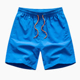 Striped Color Block Print Shirt & Swim Shorts Set