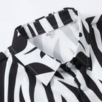 Abstract Print Shirt & Swim Shorts Set
