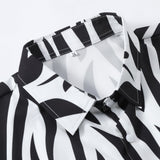 Abstract Print Button Up Shirt