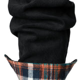 Corduroy Plaid Panel Button Up Shirt