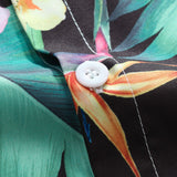 Tropical Flowers Print Button Up Shirt