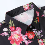 Floral Paint Shirt & Man Mid Length Drawstring Swim Shorts Set