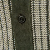 Stripe Crochet Button Up Shirt