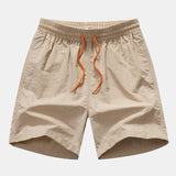 Striped Mesh Cuban Shirt & Swim Shorts Set