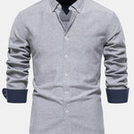 Long Sleeve Button Up Oxford Shirt