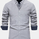 Long Sleeve Button Up Oxford Shirt